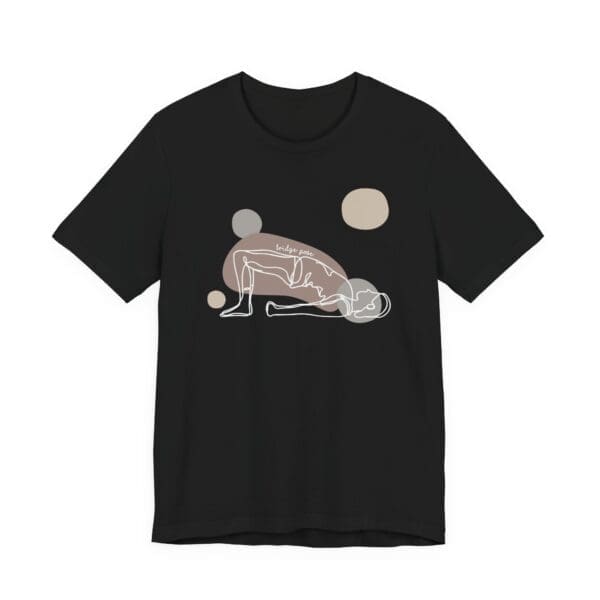 Bridge Pose Aesthetic Yoga Lightweight T-Shirt - Light Lines - Image 12