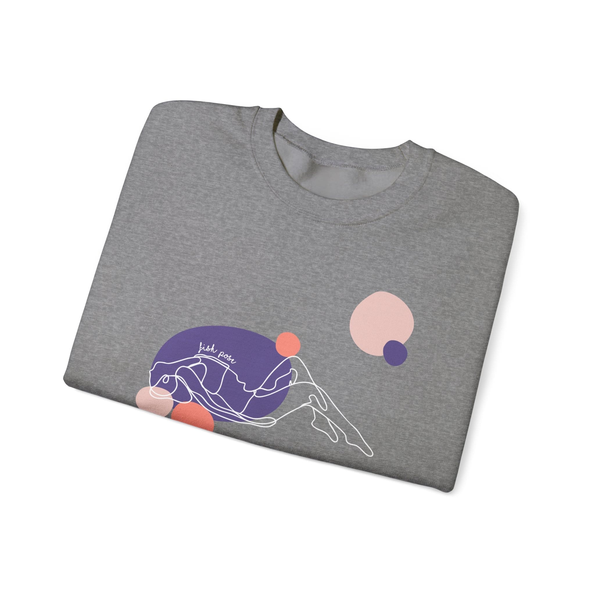 Fish Pose Aesthetic Yoga Crewneck Sweatshirt - Image 21