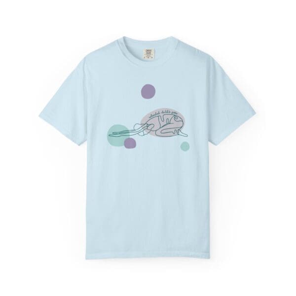 Extended Child's Pose Aesthetic Yoga Heavyweight Tee, Dark Lines - Image 16