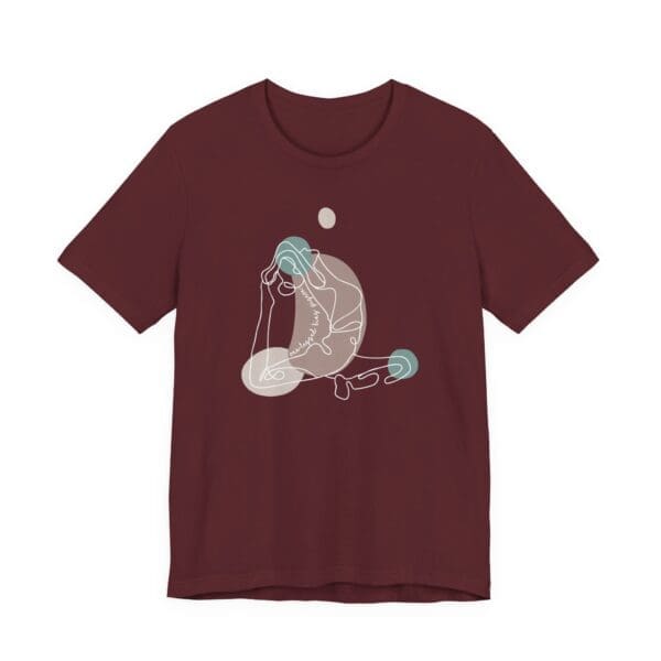 One-Legged King Pigeon Aesthetic Yoga Lightweight Tee-Light Lines - Image 12