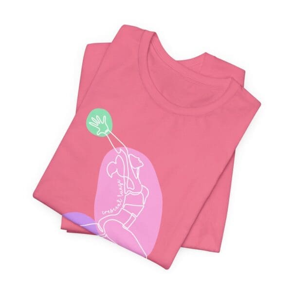 Crescent Lunge Aesthetic Yoga Lightweight T-Shirt - Light Lines - Image 12