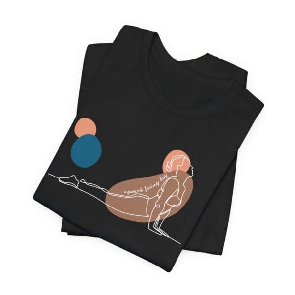 Upward Facing Dog Aesthetic Yoga Lightweight Shirt - Light Lines - Image 17