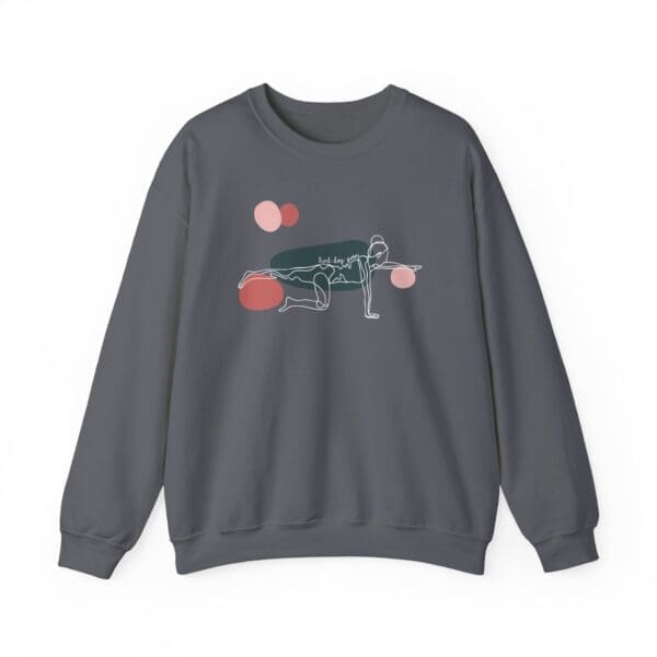 Bird Dog Pose Aesthetic Yoga Crewneck Sweatshirt - Image 20