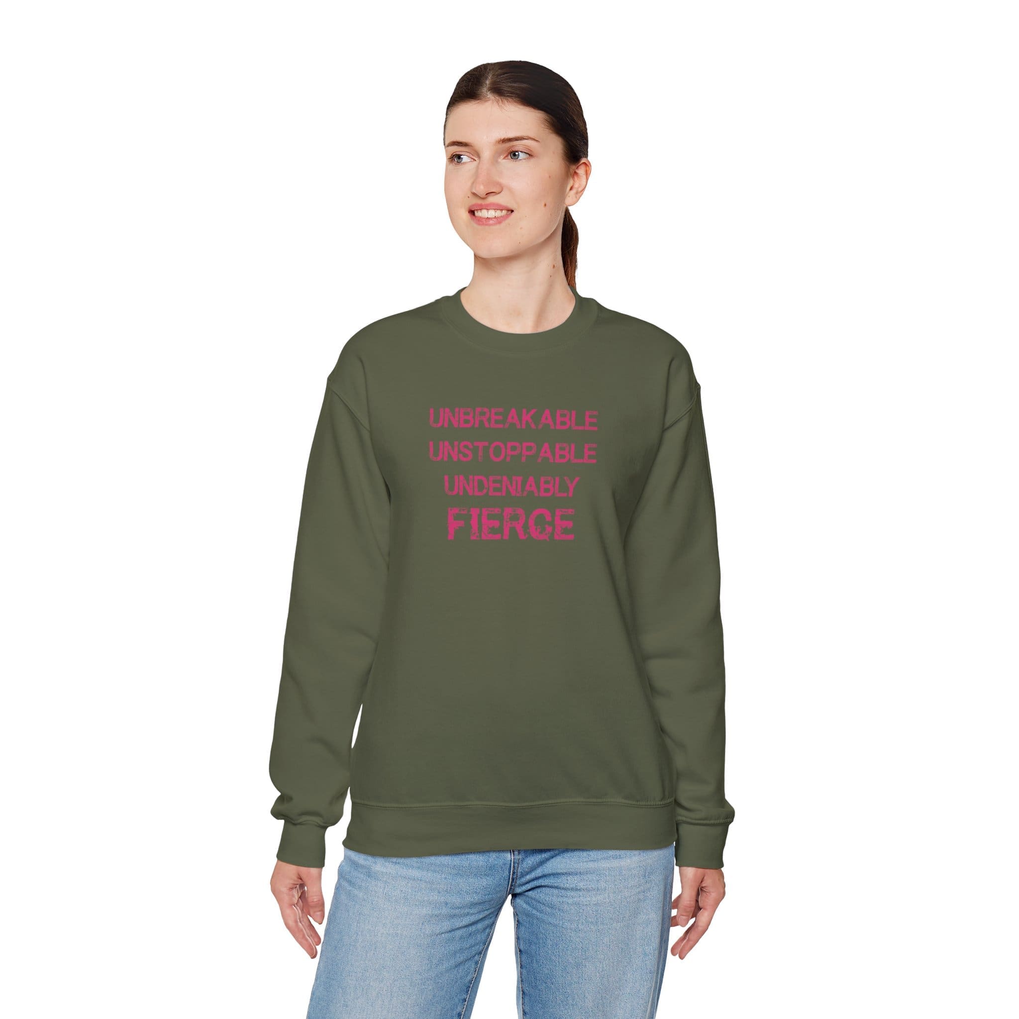 Unbreakable, Unstoppable, Undeniably Fierce Crewneck Sweatshirt - Image 23