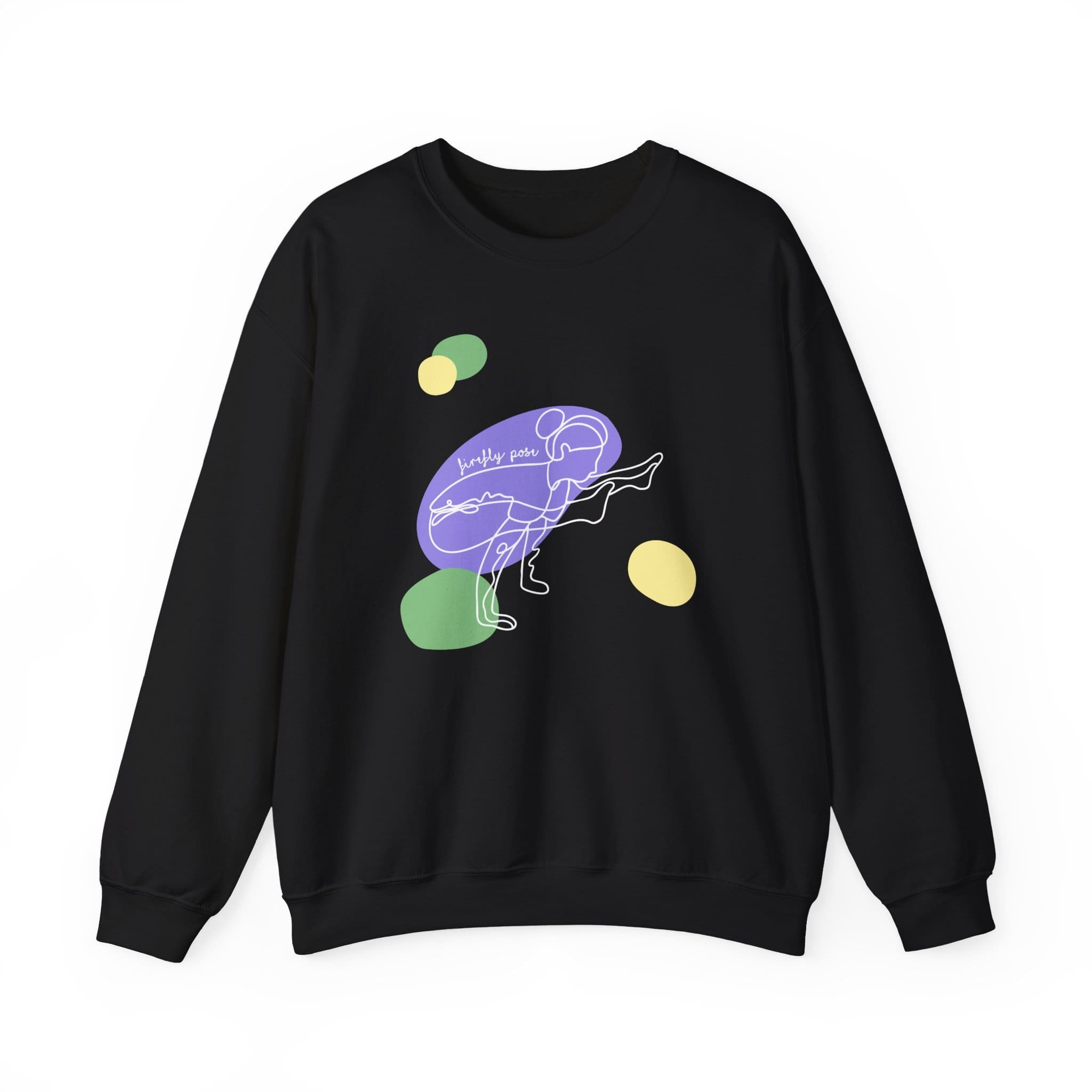 Firefly Pose Aesthetic Yoga Crewneck Sweatshirt - Image 11