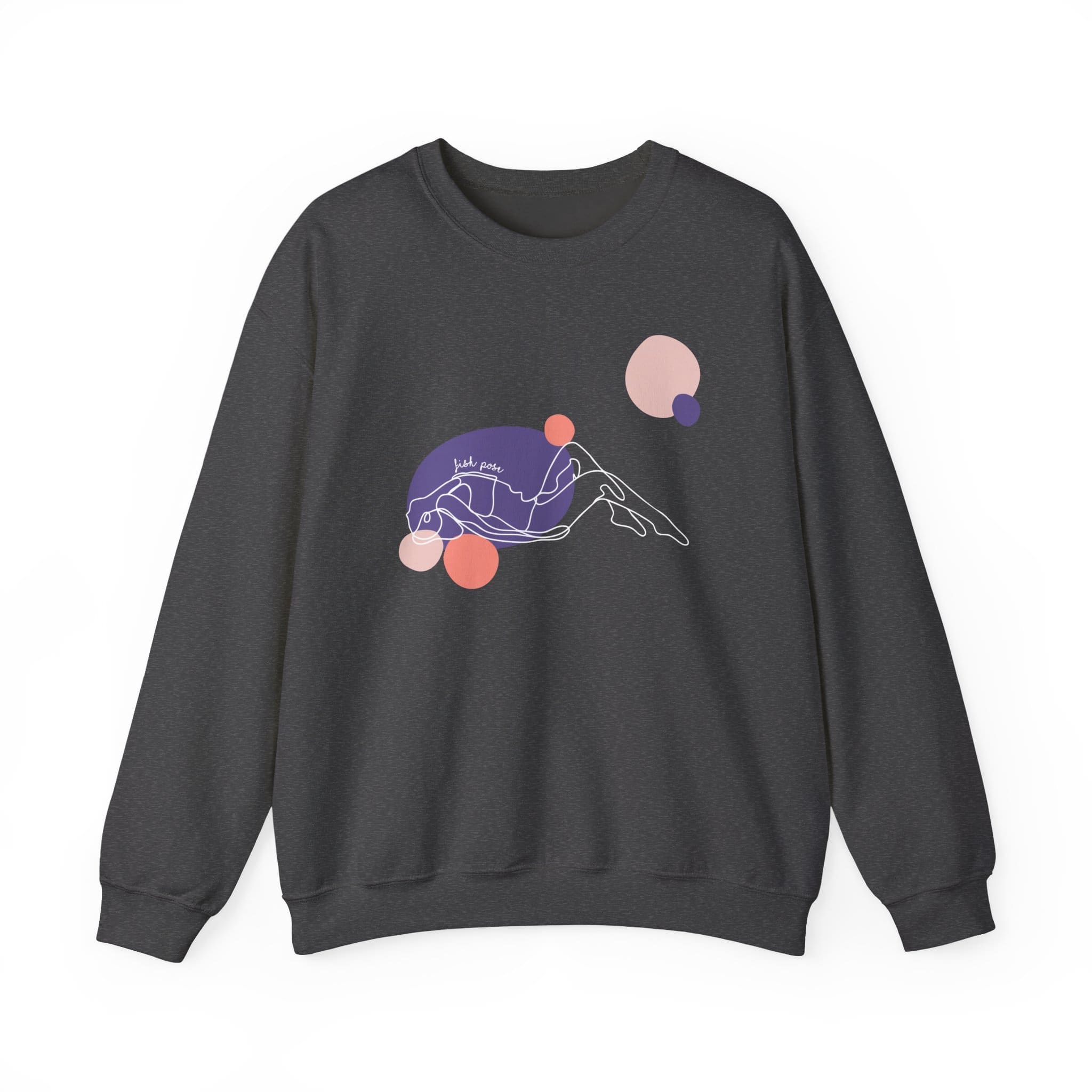 Fish Pose Aesthetic Yoga Crewneck Sweatshirt - Image 12
