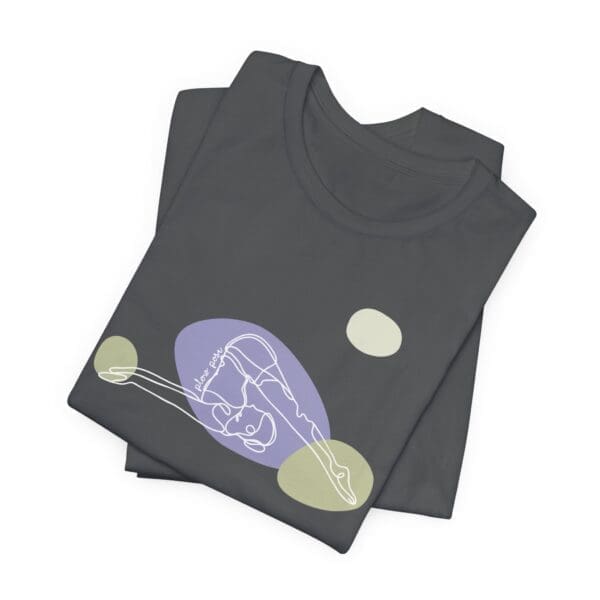 Plow Pose Aesthetic Yoga Lightweight T-Shirt - Light Lines - Image 12