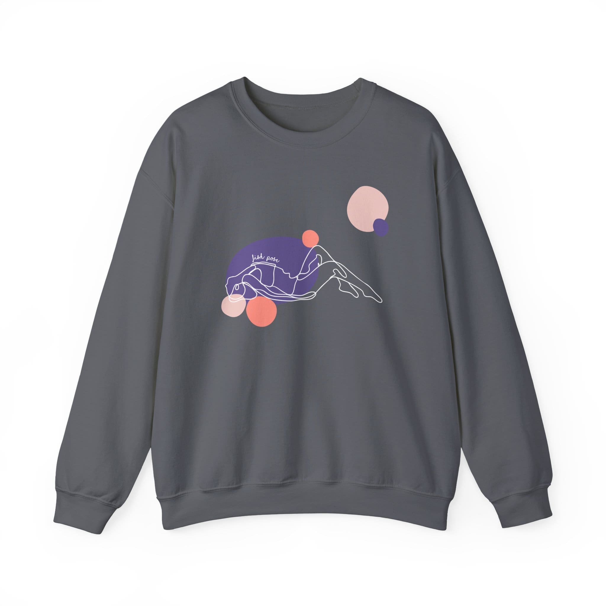 Fish Pose Aesthetic Yoga Crewneck Sweatshirt - Image 16