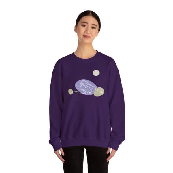 Plow Pose Aesthetic Yoga Crewneck Sweatshirt - Image 6