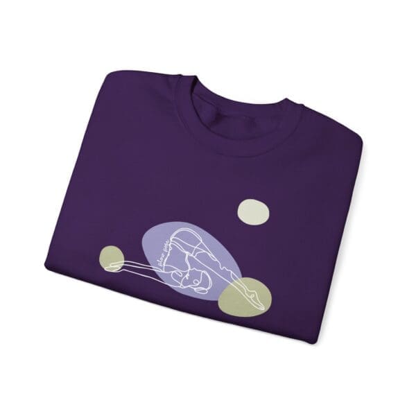 Plow Pose Aesthetic Yoga Crewneck Sweatshirt - Image 4