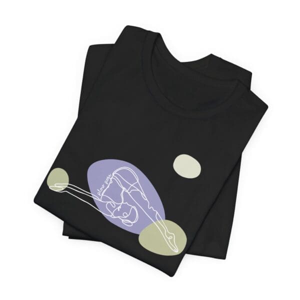Plow Pose Aesthetic Yoga Lightweight T-Shirt - Light Lines - Image 8