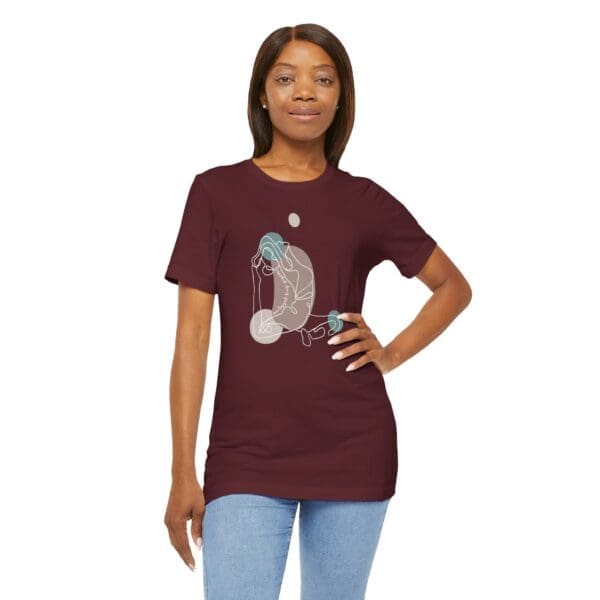 One-Legged King Pigeon Aesthetic Yoga Lightweight Tee-Light Lines - Image 15