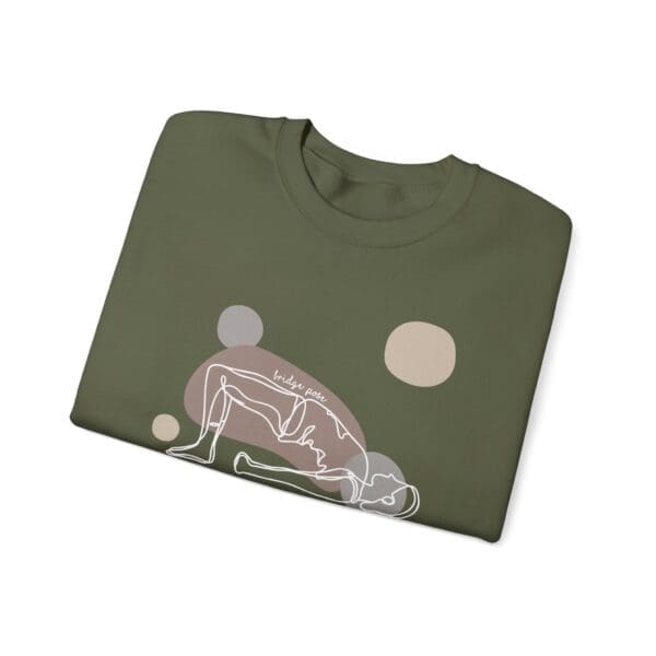 Bridge Pose Aesthetic Yoga Crewneck Sweatshirt - Image 4