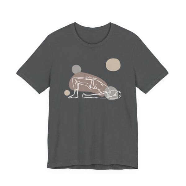 Bridge Pose Aesthetic Yoga Lightweight T-Shirt - Light Lines - Image 16