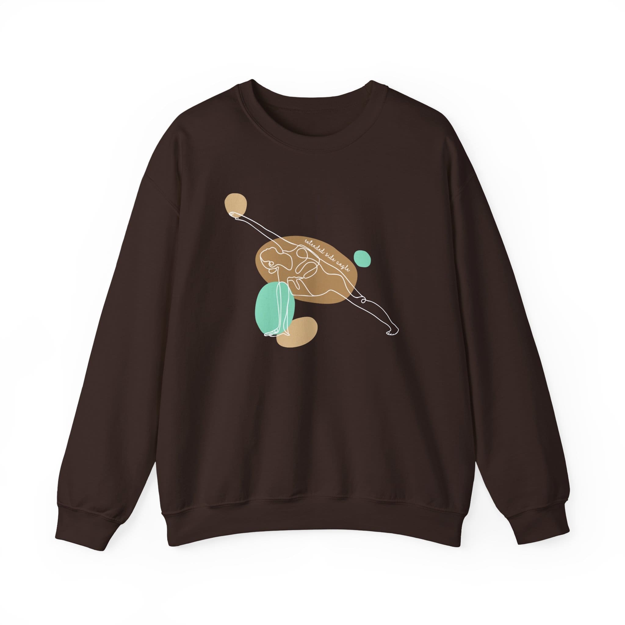 Extended Side Angle Pose Aesthetic Yoga Crewneck Sweatshirt - Image 15