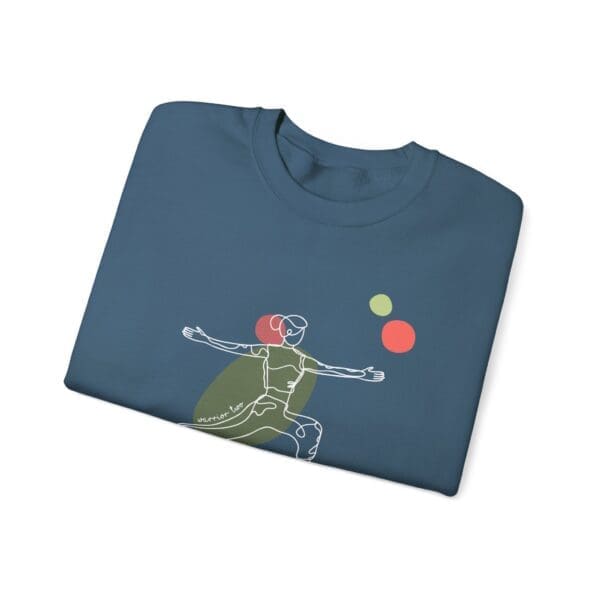 Warrior Two Pose Aesthetic Yoga Crewneck Sweatshirt - Image 17