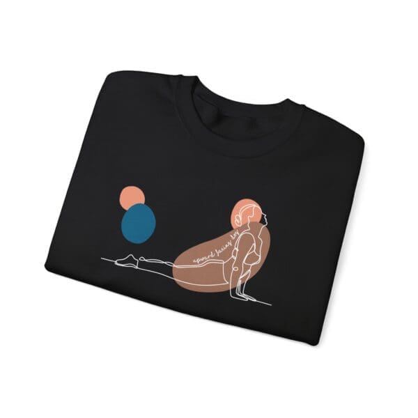 Upward Facing Dog Pose Aesthetic Yoga Crewneck Sweatshirt - Image 12