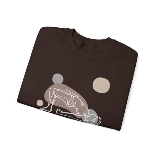 Bridge Pose Aesthetic Yoga Crewneck Sweatshirt - Image 8