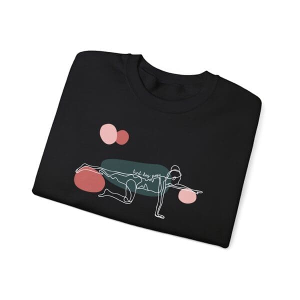 Bird Dog Pose Aesthetic Yoga Crewneck Sweatshirt - Image 12
