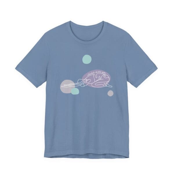 Extended Child's Pose Aesthetic Yoga Lightweight Tee, Light Lines - Image 20