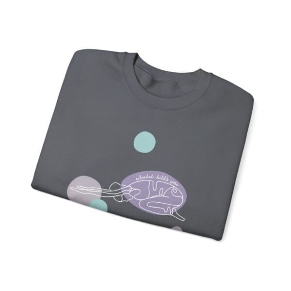 Extended Child's Pose Aesthetic Yoga Crewneck Sweatshirt - Image 8
