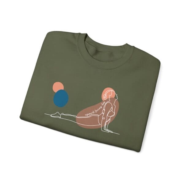 Upward Facing Dog Pose Aesthetic Yoga Crewneck Sweatshirt - Image 21