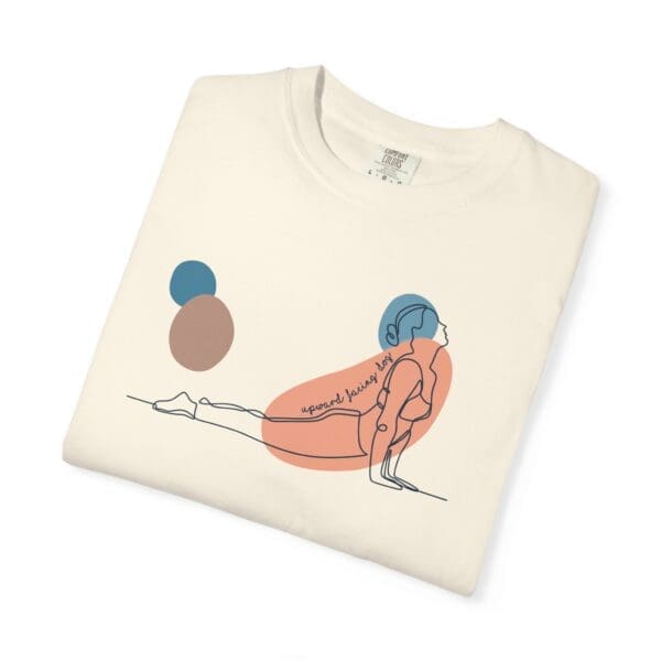 Upward Facing Dog Aesthetic Yoga Heavyweight Shirt - Dark Lines - Image 8