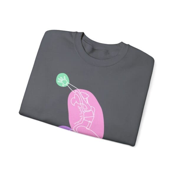 Crescent Lunge Pose Aesthetic Yoga Crewneck Sweatshirt - Image 17