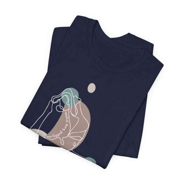 One-Legged King Pigeon Aesthetic Yoga Lightweight Tee-Light Lines - Image 21