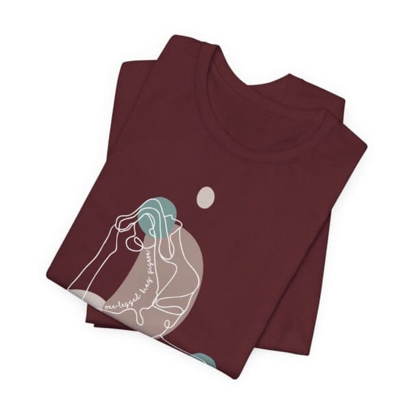One-Legged King Pigeon Aesthetic Yoga Lightweight Tee-Light Lines - Image 13