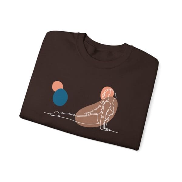 Upward Facing Dog Pose Aesthetic Yoga Crewneck Sweatshirt - Image 17