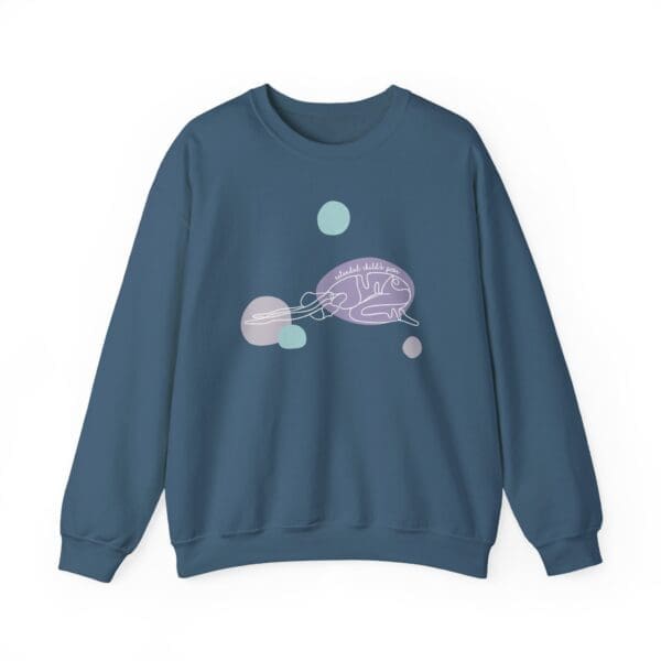 Extended Child's Pose Aesthetic Yoga Crewneck Sweatshirt - Image 16