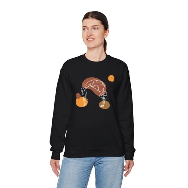 Wheel Pose Aesthetic Yoga Crewneck Sweatshirt - Image 6