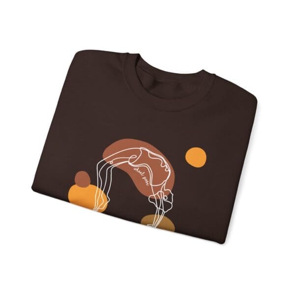 Wheel Pose Aesthetic Yoga Crewneck Sweatshirt - Image 8