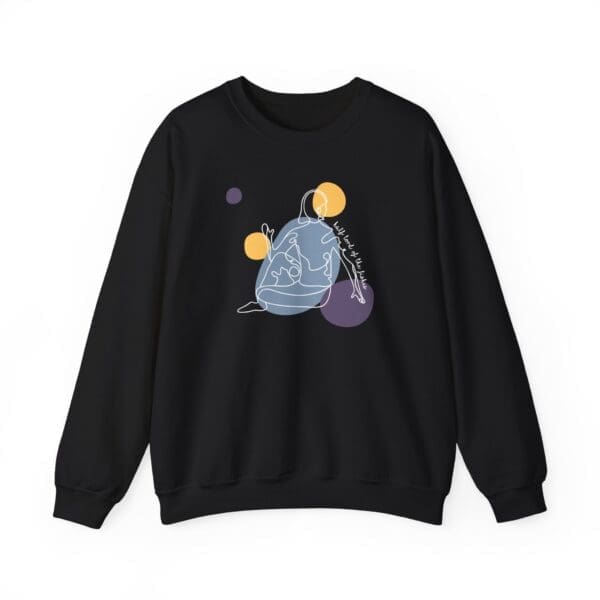 Half Lord of the Fishes Pose Aesthetic Yoga Crewneck Sweatshirt - Image 11