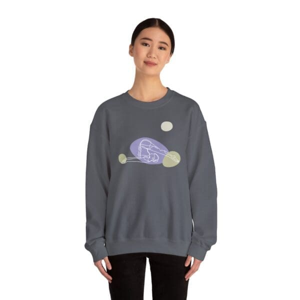 Plow Pose Aesthetic Yoga Crewneck Sweatshirt - Image 18