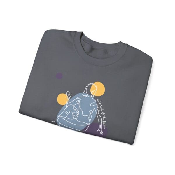 Half Lord of the Fishes Pose Aesthetic Yoga Crewneck Sweatshirt - Image 8