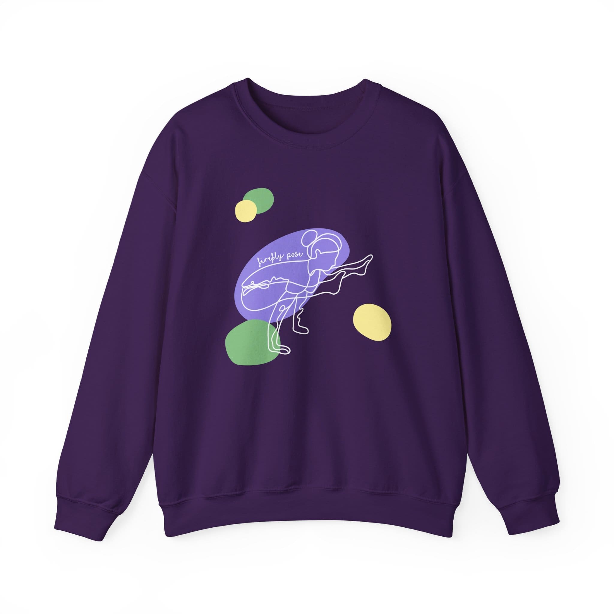Firefly Pose Aesthetic Yoga Crewneck Sweatshirt - Image 15