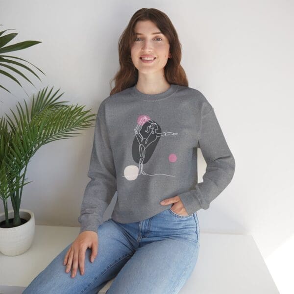 Dancer's Pose Aesthetic Yoga Crewneck Sweatshirt - Image 23