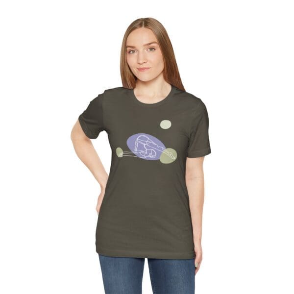 Plow Pose Aesthetic Yoga Lightweight T-Shirt - Light Lines - Image 18