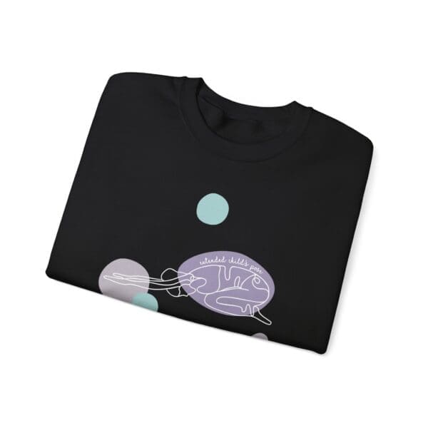 Extended Child's Pose Aesthetic Yoga Crewneck Sweatshirt - Image 4
