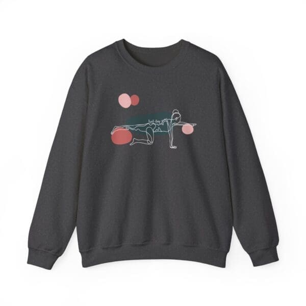 Bird Dog Pose Aesthetic Yoga Crewneck Sweatshirt - Image 16