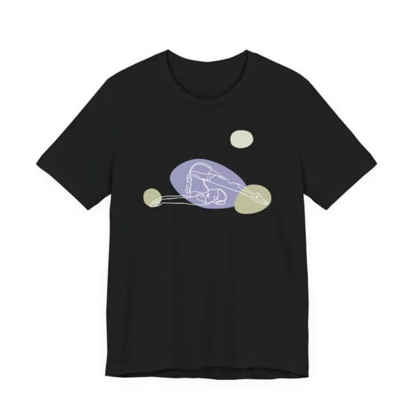 Plow Pose Aesthetic Yoga Lightweight T-Shirt - Light Lines - Image 7