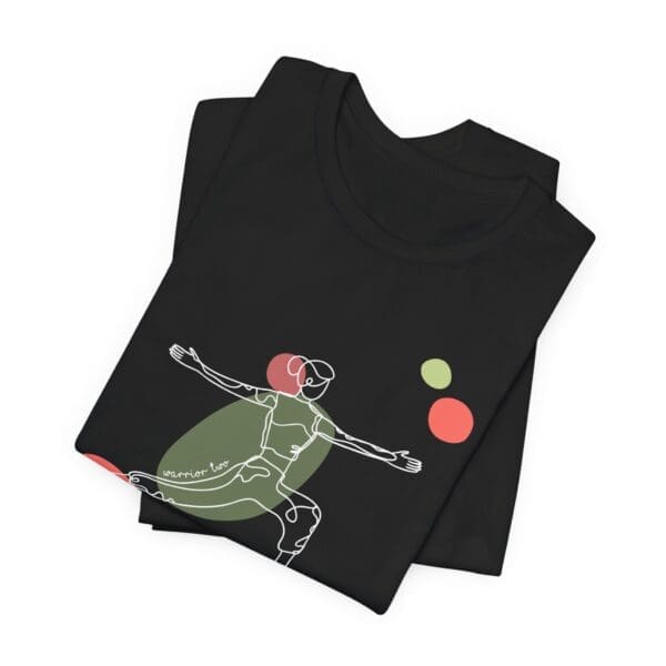 Warrior Two Pose Aesthetic Yoga Lightweight T-Shirt - Light Lines - Image 17