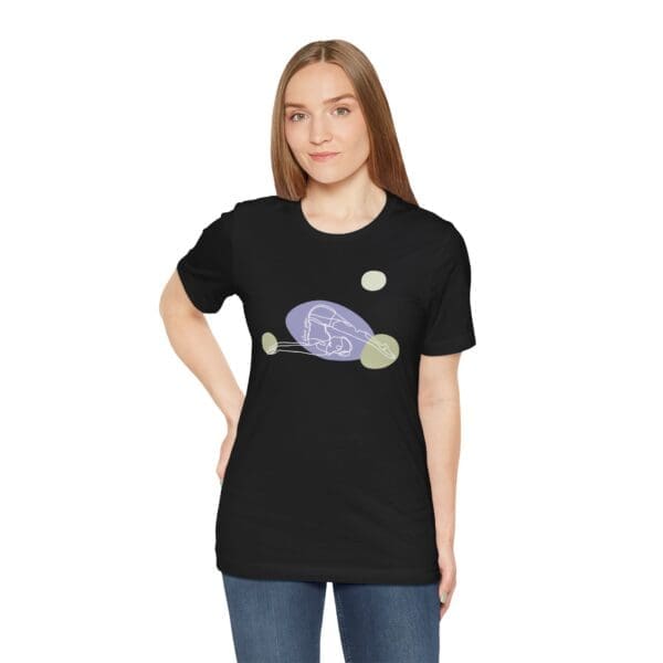 Plow Pose Aesthetic Yoga Lightweight T-Shirt - Light Lines - Image 10