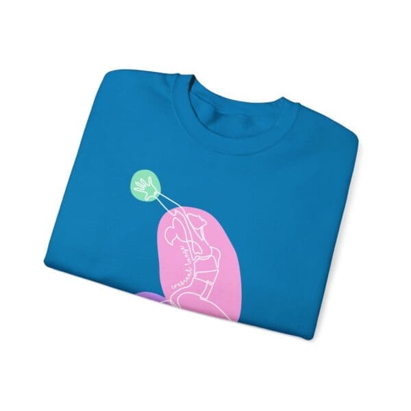 Crescent Lunge Pose Aesthetic Yoga Crewneck Sweatshirt - Image 4