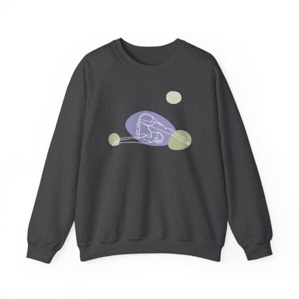 Plow Pose Aesthetic Yoga Crewneck Sweatshirt - Image 11
