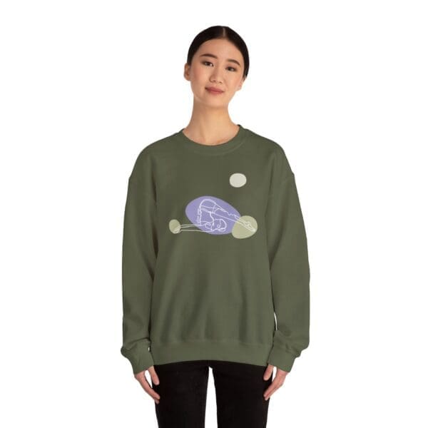 Plow Pose Aesthetic Yoga Crewneck Sweatshirt - Image 23