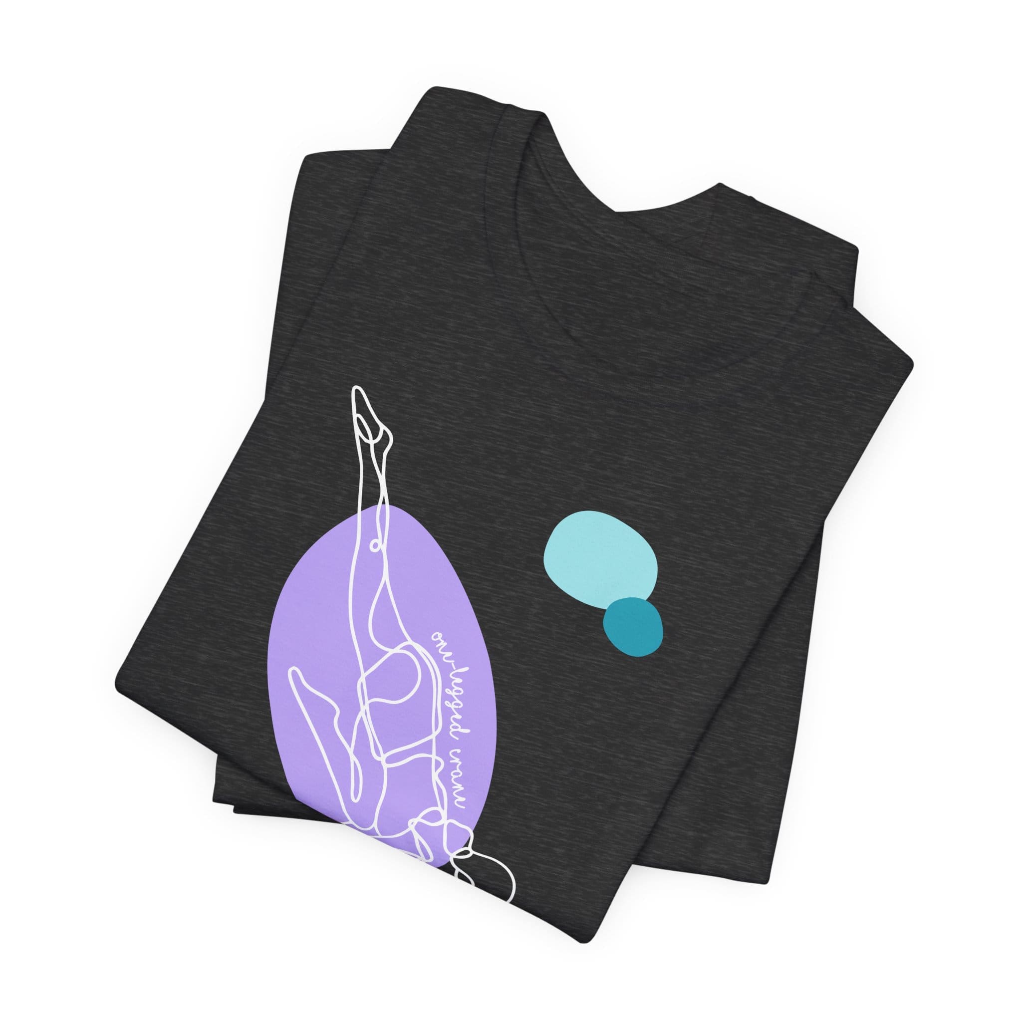 One-Legged Crane Aesthetic Yoga Lightweight T-Shirt - Light Lines - Image 8