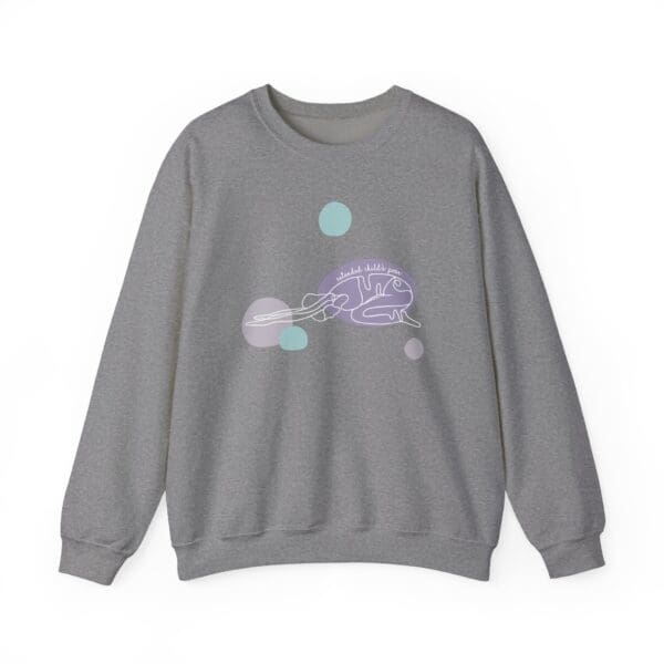 Extended Child's Pose Aesthetic Yoga Crewneck Sweatshirt - Image 12